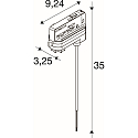 SLV adapter BATTEN INDUSTRY C+P, white
