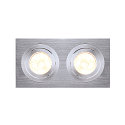 Lumi�re encastr�e NEW TRIA II GU10 GU10, aluminium bross�