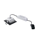 LED Recessed luminaire FRAME BASIC LED SET Downlight, 9,4W, SMD LED, 3000K, 90�, incl. Driver, Clip springs, black