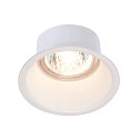 Plafonnier encastr� HORN GU10 rond GU5,3, blanc mat