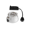 SLV Recessed luminaire HORN-T GU10, 1xGU10, 230V, Clip springs, white