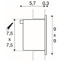 Lumi�re encastr�e FRAME BASIC LED, blanche