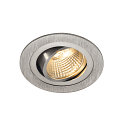 Plafonnier encastr� NEW TRIA DL SET rond, aluminium bross�