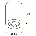 Plafonnier encastr� TRILEDO ROUND LED rond IP20, blanche