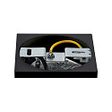 SLV Ceiling luminaire TRILEDO SQUARE CL Surface mount luminaire Downlight, LED, 6W, 38�, 3000K, incl. driver, matt black