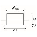 LED Ceiling recessed luminaire PATTA-I, round, 12W, COB LED, 38�, 3000K, IP65, incl. Driver