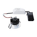 SLV LED Ceiling recessed luminaire PATTA-I, round, 12W, COB LED, 38�, 3000K, IP65, incl. Driver, alu brushed