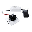 SLV Plafonnier encastr� PATTA-I SQUARE angulaire, rigide IP65 / IP20, blanche gradable
