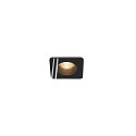 Plafonnier encastr� PATTA-F SQUARE angulaire, rigide, reculer IP65 / IP20, noir gradable