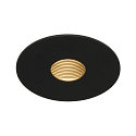 Lumi�re encastr�e H-LIGHT 1 rond, inclinable, avec couverture IP20, noir mat gradable 11W 265lm 2700K 20� 20� CRI 80