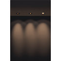SLV Lumi�re encastr�e H-LIGHT 1 rond, inclinable, avec couverture IP20, noir mat gradable 11W 265lm 2700K 20� 20� CRI 80