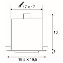 Ceiling recessed spot KADUX 1 ES111 Downlight, GU10, 230V, black