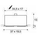 SLV Ceiling recessed spot KADUX 2 ES111 Downlight, 2xGU10, 230V, white