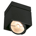 Luminaire de plafond KARDAMOD SURFACE SQUARE ES111 angulaire, single GU10, noir 