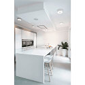 SLV Luminaire de plafond OCCULDAS 23 rond, indirect IP20, blanche gradable