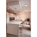 SLV Luminaire de plafond OCCULDAS 23 rond, indirect IP20, blanche gradable