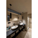 SLV Rosace de plafond pour FITU PD 1 voie, rond noir 
