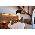 Pendant luminaire FENDA E27 Pendant cable with open cable, canopy excl., shade excl., black