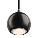 SLV Luminaire � suspension LIGHT EYE BALL GU10, chrome, noir 