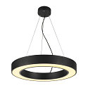 Luminaire � suspension MEDO� RING 60 1-10V forme de l'anneau IP20, noir gradable