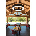 SLV LED Pendant luminaire MEDO RING 60 LED, 35W, 105�, 3000K, black