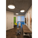 SLV Luminaire de plafond MEDO 90 IP20, gris argent gradable