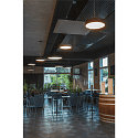 SLV Luminaire de plafond MEDO 90 IP20, gris argent gradable