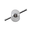 SLV COMET, Wire luminaire for TENSEO low-voltage wire system, QR-C51, partly satinated glass, chrome