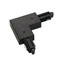 Connecteur d'angle monophas� version pour montage en surface, terre � l'ext�rieur noir 
