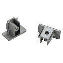 1-Capuchon d'extr�mit� monophas� 2 pi�ces, version pour montage en surface, Gris argent