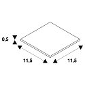 SLV Stabilisateur pour connecteur droit, aluminium