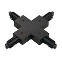 1- Connecteur en X monophas� version pour montage en surface noir 