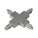 1- Connecteur en X monophas� version pour montage en surface Gris argent