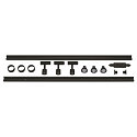 1-Projecteur monophas� PURI TRACK avec possibilit� d'alimentation, lot de 3, r�glable GU10 IP20, noir gradable