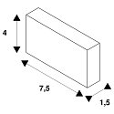 SLV Befestigungsb�gel, 1-Phase Hochvoltschiene, integrated version, 1 item