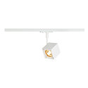 1-Projecteur monophas� ALTRA DICE angulaire, adaptateur monophas� inclus GU10, blanche