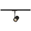 1-Projecteur monophas� BIMA 1 � 1 flamme, pivotant � la cardan GU10 IP20, noir gradable