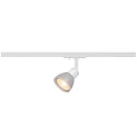 1-Projecteur monophas� PURIA adaptateur monophas� inclus GU10, blanche