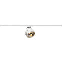1-Projecteur monophas� KALU TRACK plat, rond, pivotant � la cardan GU10 IP20, blanche gradable