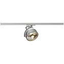SLV 1-Projecteur monophas� KALU TRACK plat, rond, pivotant � la cardan GU10 IP20, gris argent gradable