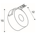 SLV 1-Projecteur monophas� KALU TRACK LED adaptateur monophas� inclus, blanche
