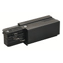 EUTRAC Feed-In for 3-Phase High voltage Track Earth right, Feed-In 2, black