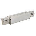 EUTRAC Straight coupler for 3-Phase High voltage Track, silver grey