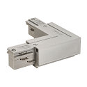 EUTRAC L-Coupler for 3-Phase High voltage Track, Earth outside, L-coupler 1, silver grey