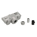Adaptor for 3-Phase High voltage Track, silver grey