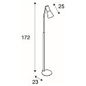 Lampadaire PHELIA E27 noir
