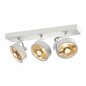 Applique et plafonnier KALU CW TRIPLE QPAR111 3 flammes, pivotant, rotatif GU10 IP20, blanche gradable