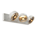 SLV Applique et plafonnier KALU CW TRIPLE QPAR111 3 flammes, pivotant, rotatif GU10 IP20, blanche gradable