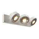 SLV Applique et plafonnier KALU CW TRIPLE QPAR111 3 flammes, pivotant, rotatif GU10 IP20, blanche gradable