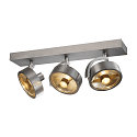Spot KALU CW triple GU10 IP20, aluminium bross� gradable
